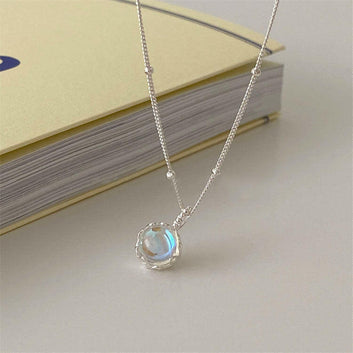 Silver Five Petal Flower Necklace - S925 Silver Jewelry S925 Silver Necklace 925 Silver