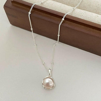 S925 Sterling Silver Freshwater Pearl Necklace for Women