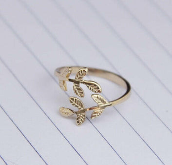 Adjustable Leaf Ring Set - Stylish Nature-Inspired Jewelry